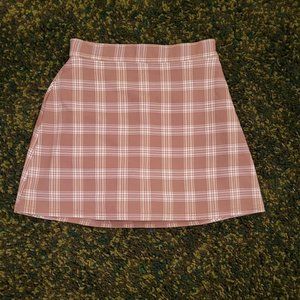 Hollister Size XXS Plaid A-line Skort in Light Brown